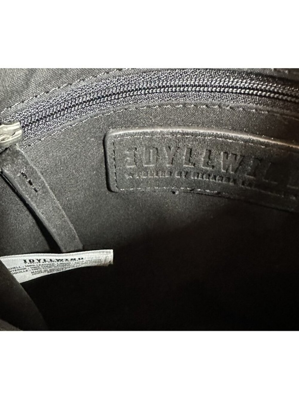 Idyllwind Black Leather & Suede Western Crossbody Tote Bag Embroidered Strap - Picture 6 of 9